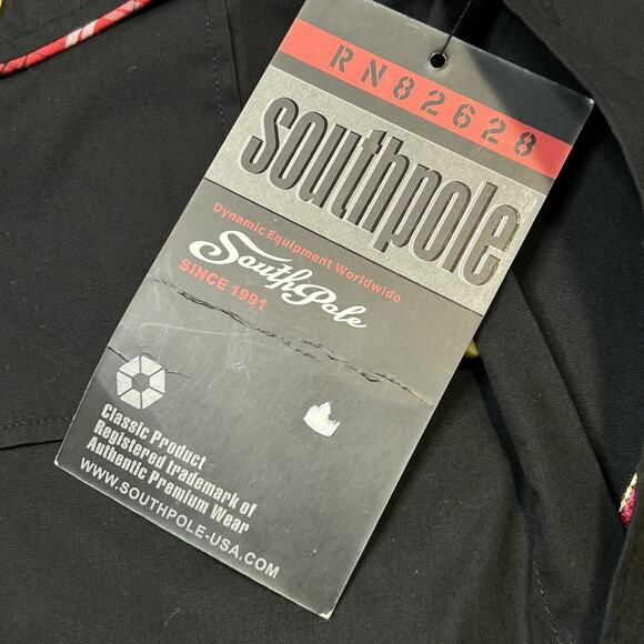 Southpole Hexagon Product Skulls Shirt Mens XL Button Up Black Big Logo NEW - Picture 7 of 9